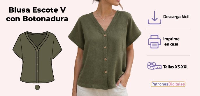 cabecera blusa abotonada