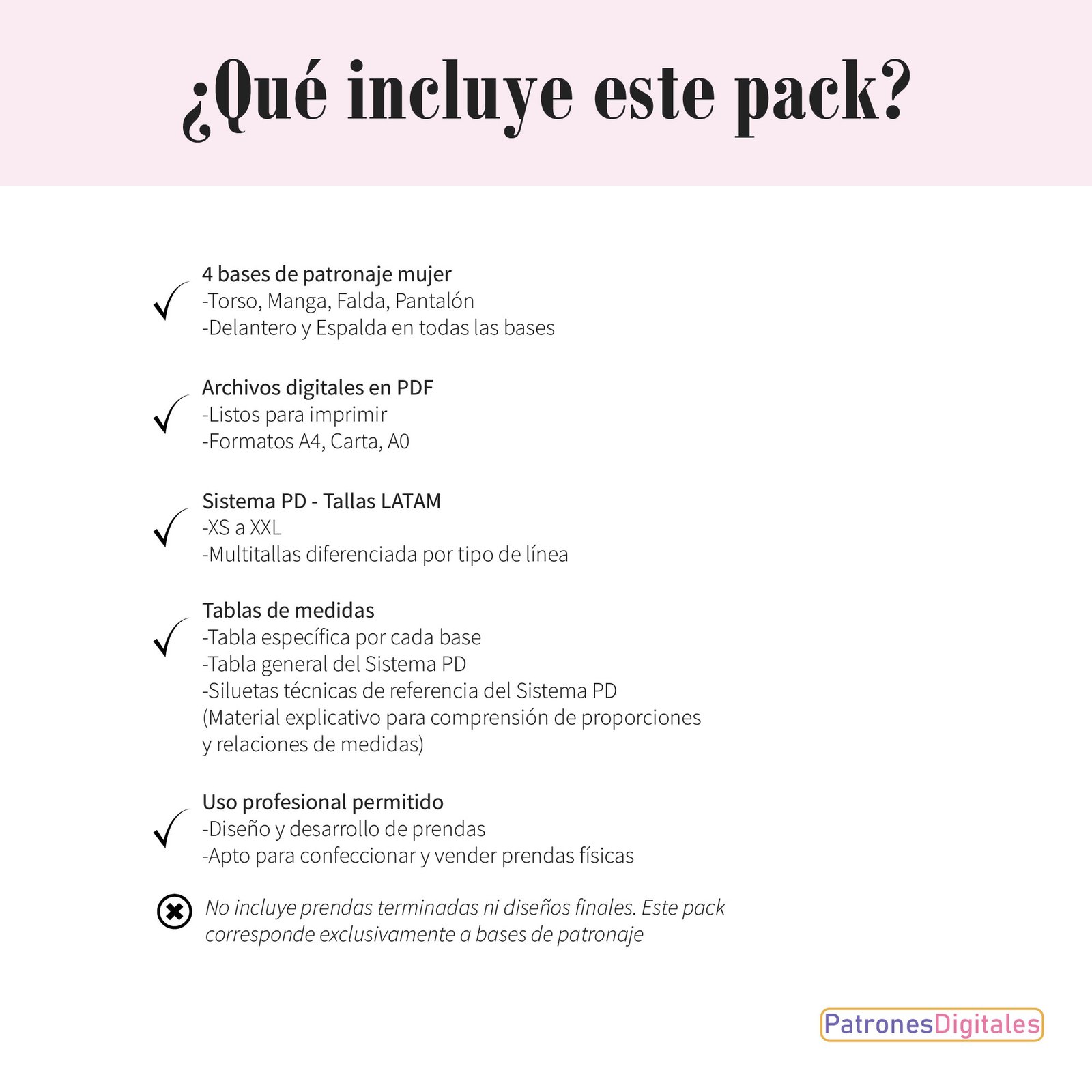 Pack Base Mujer - Sistema PD - Imagen 7