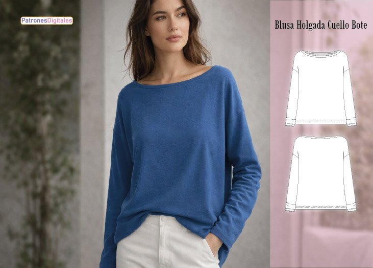 blusa holgada mujer miniatura