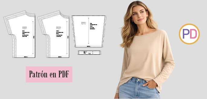 cabecera blusa holgada mujer pdf