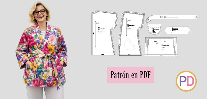 chaqueta envolvente mujer cabecera