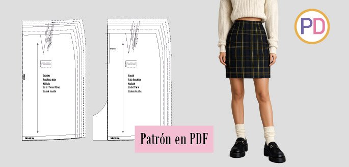 falda recta mujer pdf header