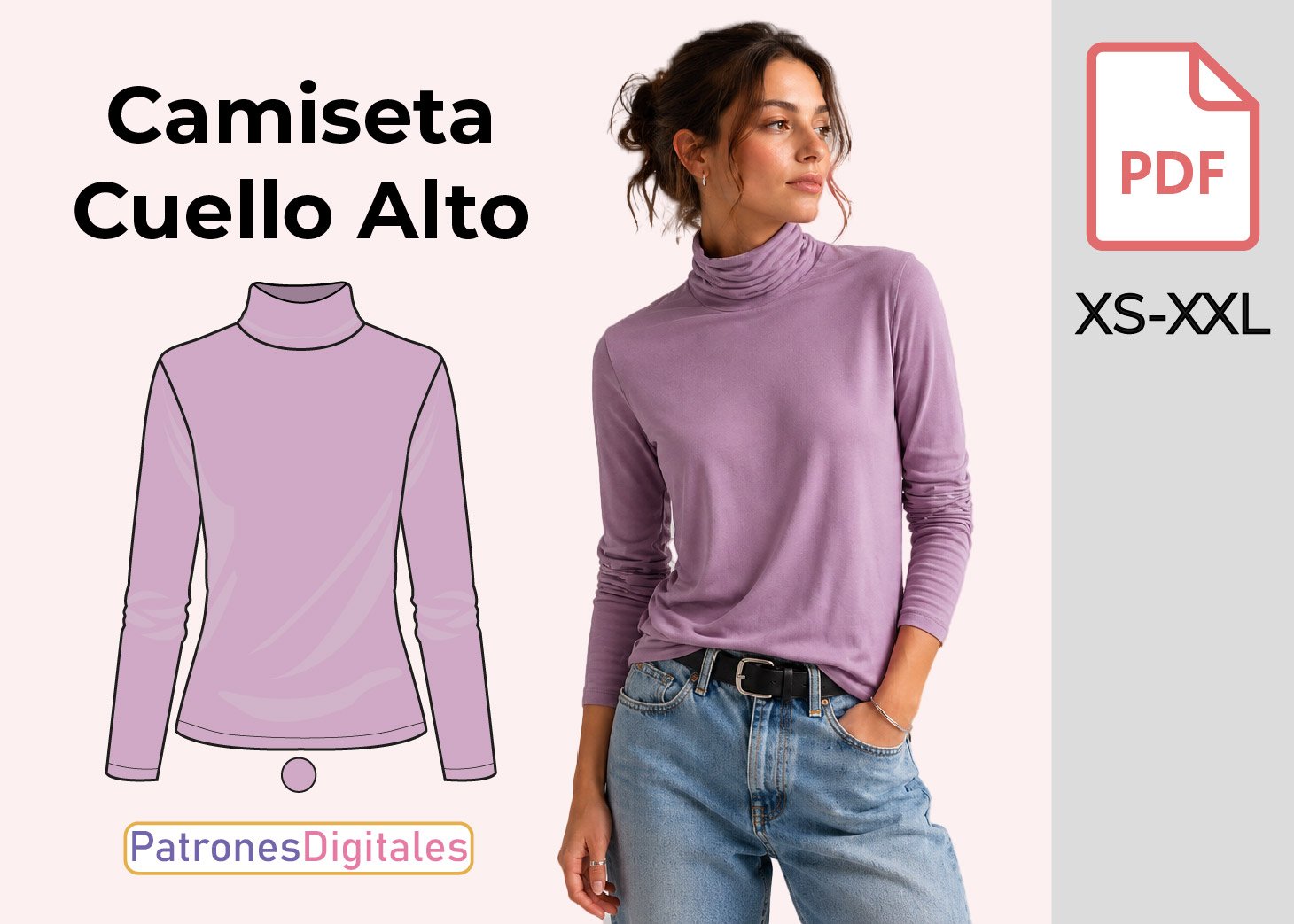 Camiseta de Cuello Alto