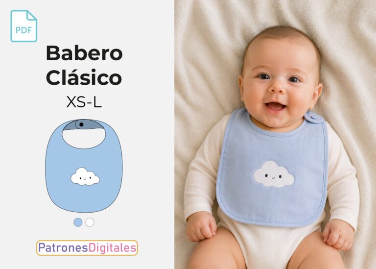 babero clásico bebe miniatura