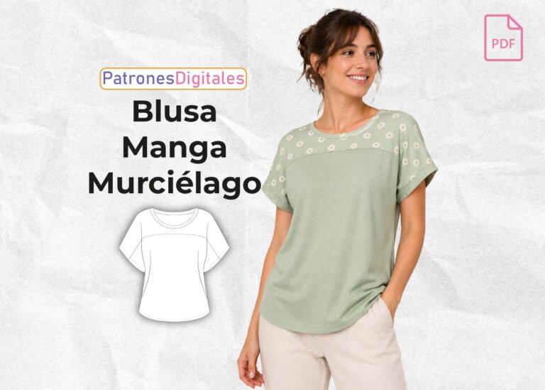 blusa manga murciélago miniatura