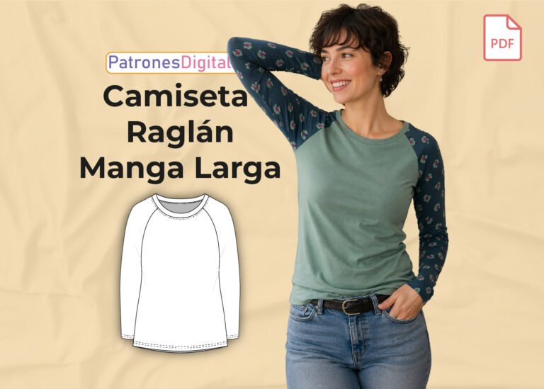 camiseta raglán manga larga miniatura