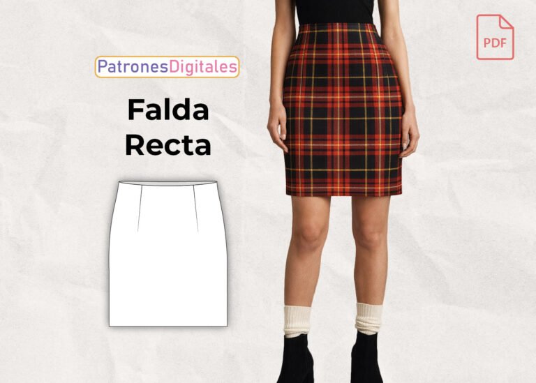 falda recta mujer miniatura