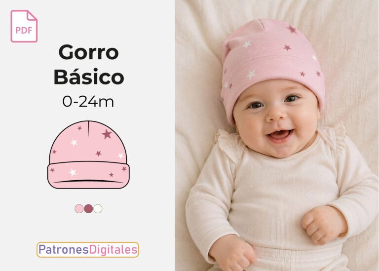 gorro basico de bebe miniatura