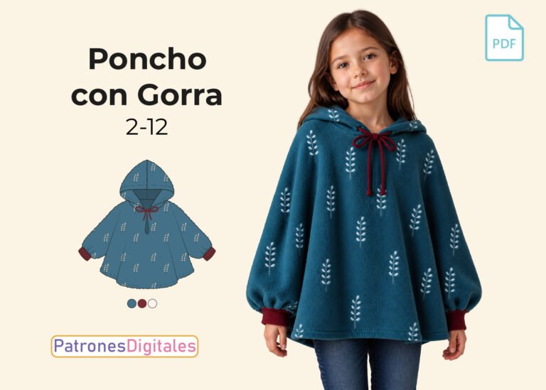 poncho niña miniatura
