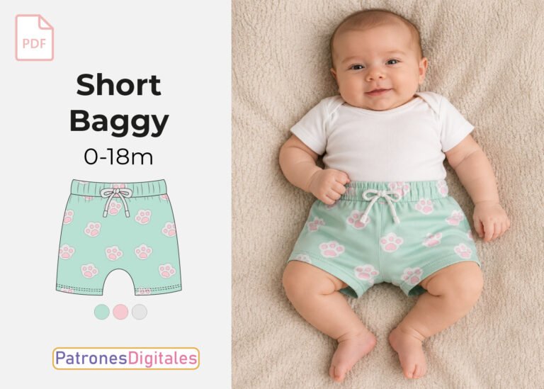 Tizada Short Baggy Bebé miniatura