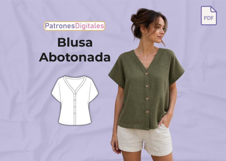blusa abotonada mujer miniatura