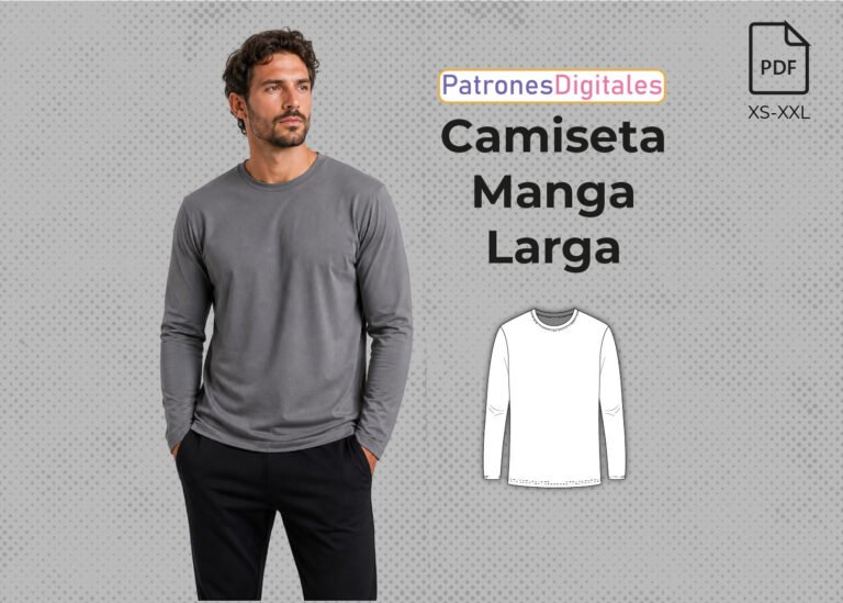 camiseta tradicional manga larga miniatura