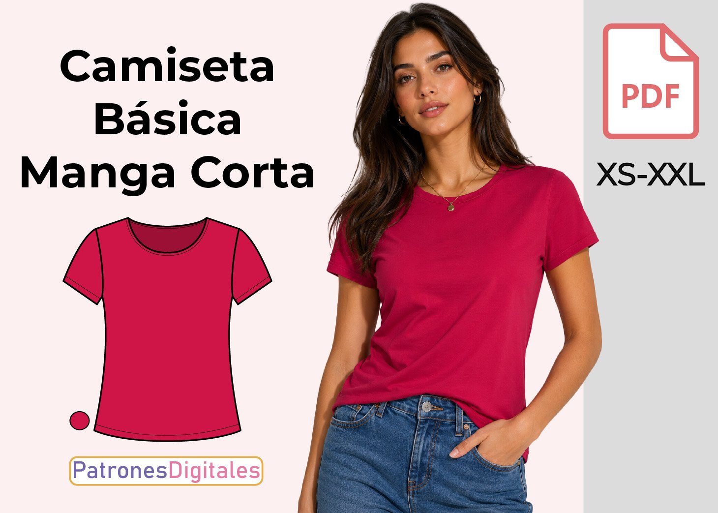 Camiseta Básica Manga Corta