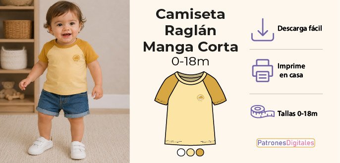 cabecera manga corta camiseta