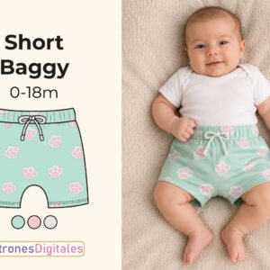 Tizada Short Baggy Bebé miniatura
