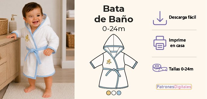 cabecera bata de bebe