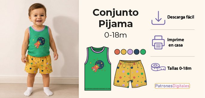 pijama de verano conjunto bebe
