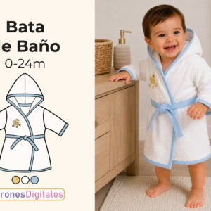 Bata de Baño Bebé miniatura