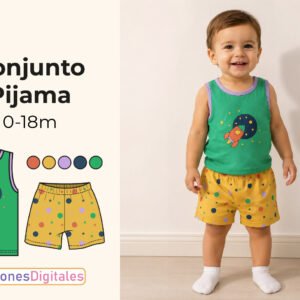Conjunto Pijama Verano bebé miniatura