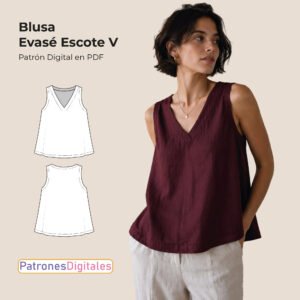 shop blusa evasé escote v 1