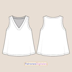 Blusa evasé escote V Shop-02 shop blusa evasé escote v 2