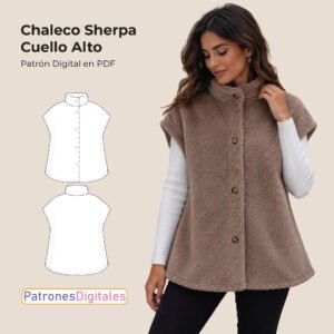chaleco sherpa cuello alto shop 1