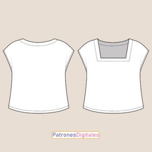 Imagen Blusa Escote Cuadrado Shop-02 shop blusa escote cuadrado 2