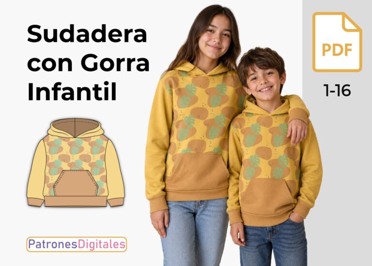 miniatura sudadera con gorra infantil