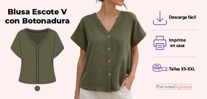 cabecera blusa abotonada