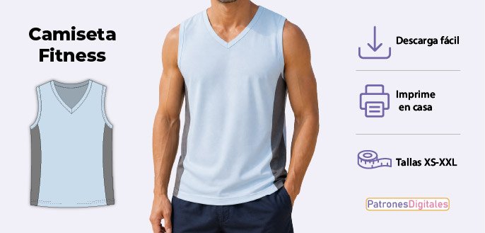 cabecera camiseta fitness hombre