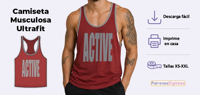 cabecera camiseta musculosa hombre