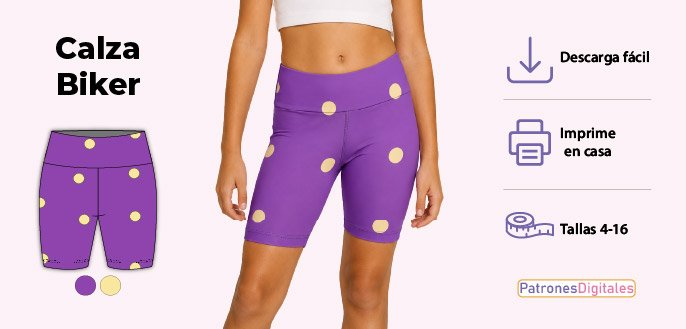 cabecera short niña biker