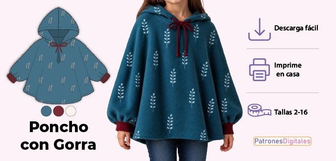 cabecera poncho niña