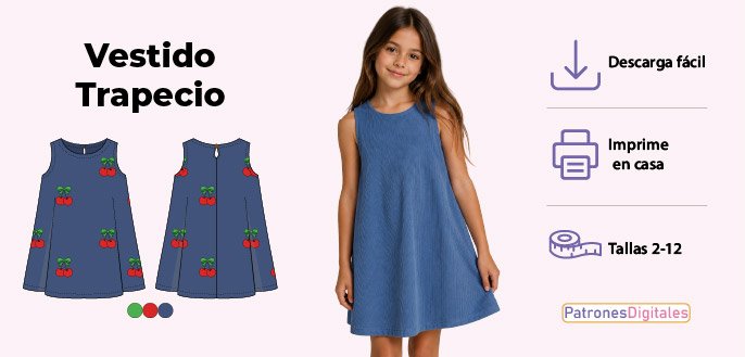 cabecera vestido trapecio