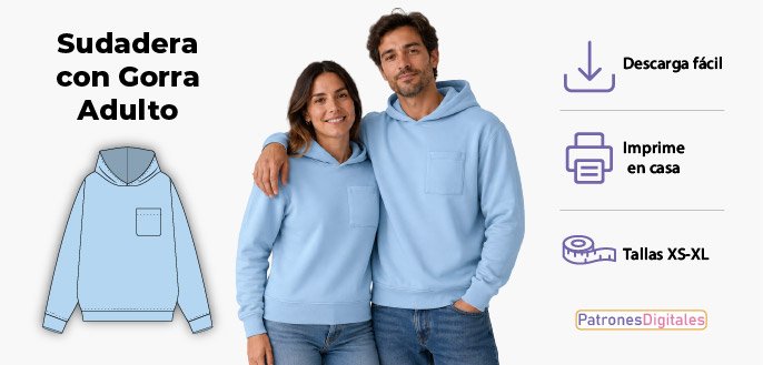 cabecera sudadera con gorra adulto