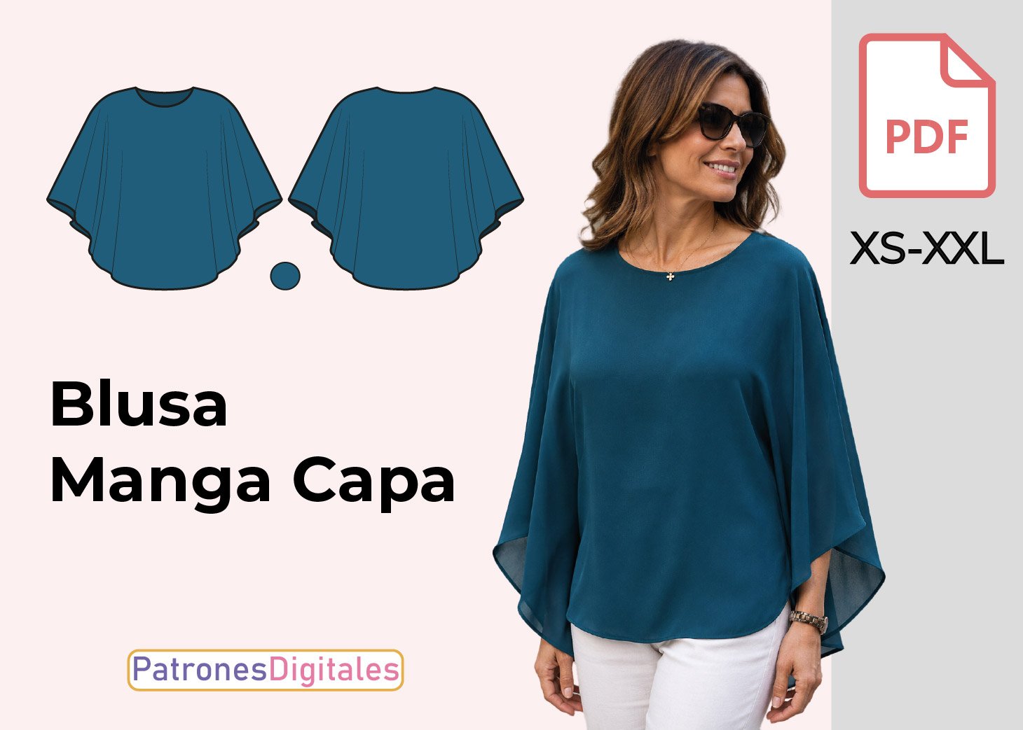 Blusa Manga Capa