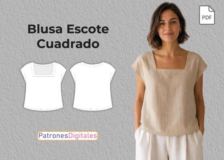 Blusa Escote Cuadrado miniatura