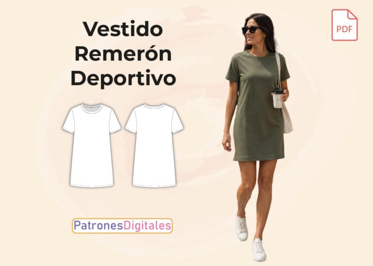 Vestido remerón deportivo miniatura