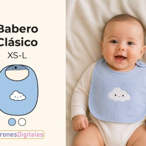miniatura babero clásico bebé