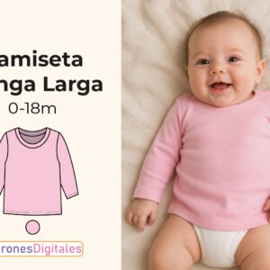 miniatura camiseta manga larga bebé