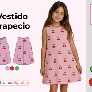 miniatura vestido trapecio