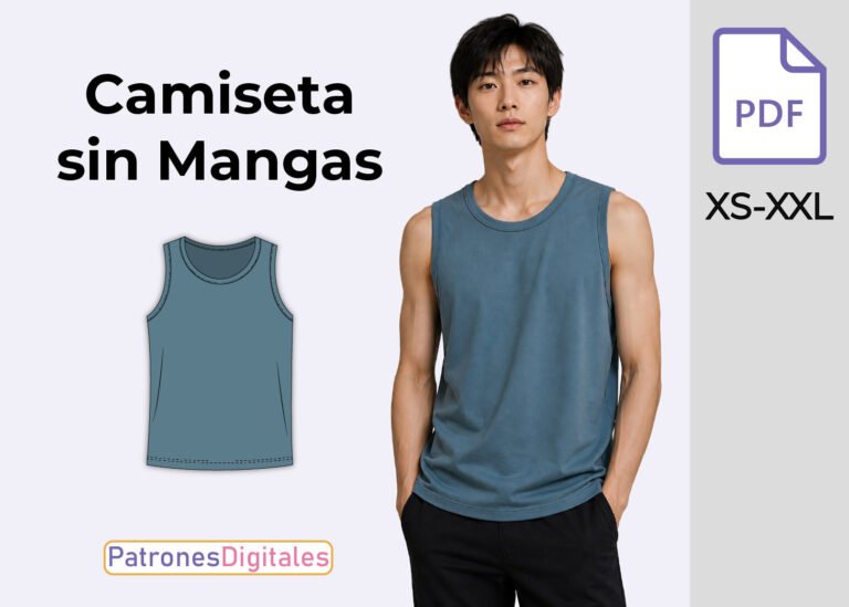 miniatura camiseta sin mangas hombre