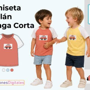 miniatura camiseta raglán manga corta niño