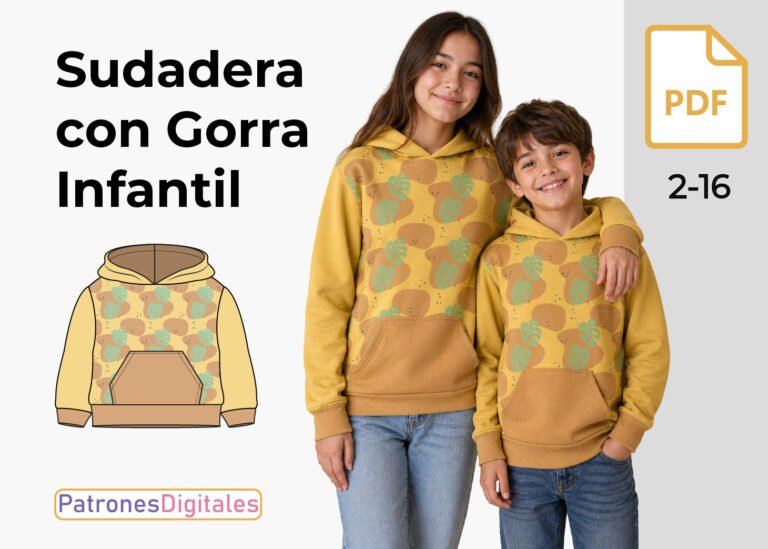 miniatura sudadera con gorra infantil