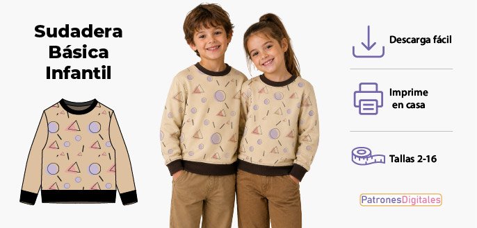 miniatura sudadera basica infantil