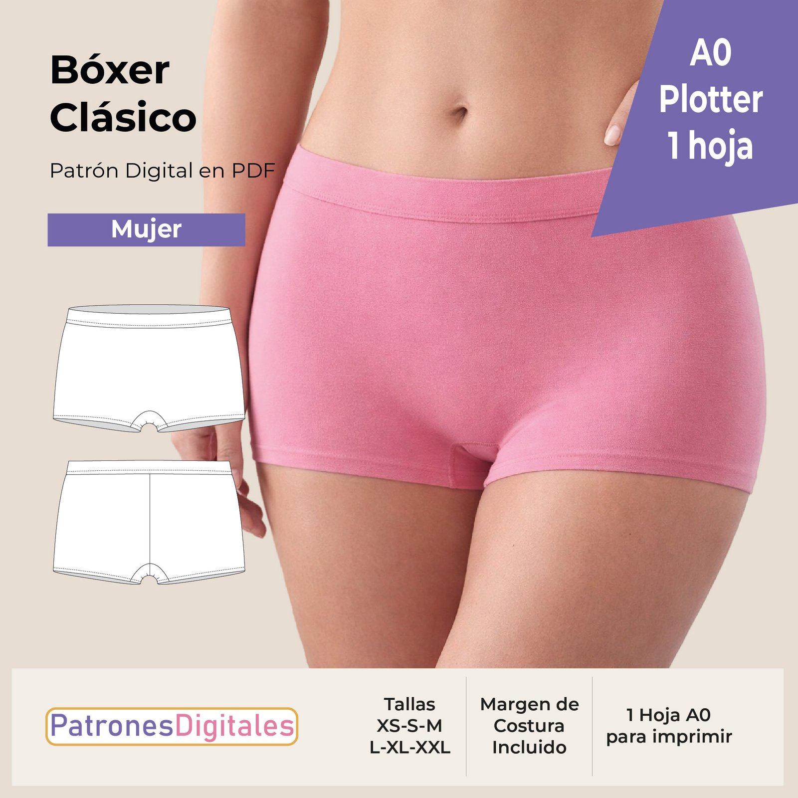 tienda 1 bóxer mujer