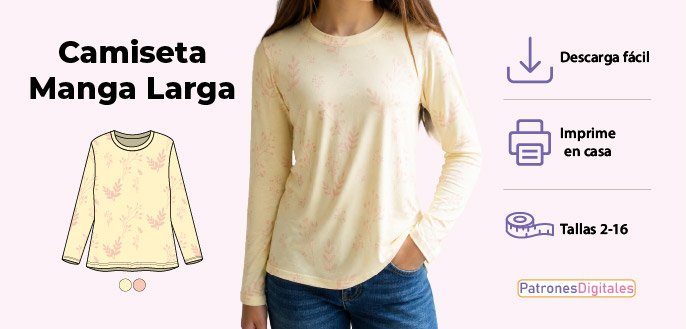 cabecera camiseta manga larga niña