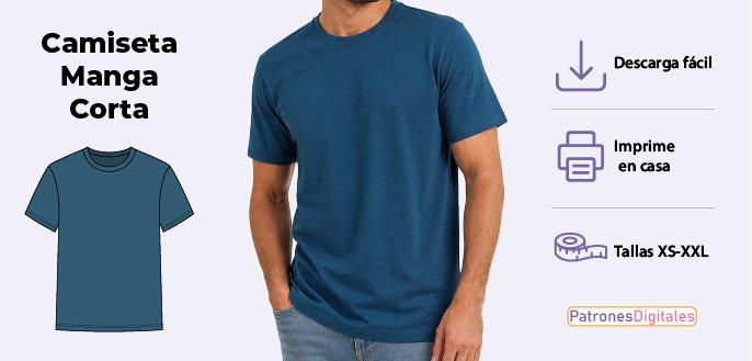 cabecera camiseta manga corta hombre