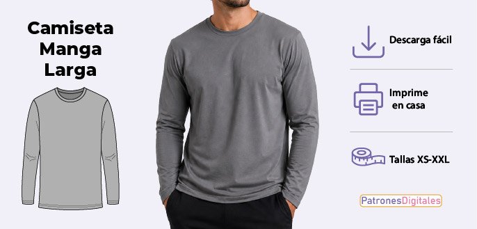 cabecera camiseta manga larga hombre