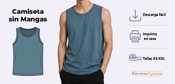 cabecera camiseta sin mangas hombre